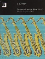 Sonata in G Minor, BWV 1020 - Alto (or Soprano or Tenor) Sax and Piano
