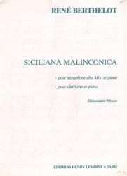 Siciliana Malinconica - Alto Sax (or Clarinet) and Piano