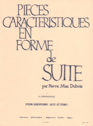 Pieces Caracteristiques No. 1: A l'Espagnole  - Alto Sax and Piano