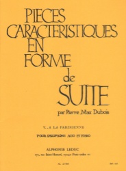 Pieces Caracteristiques No. 5: A la Parisienne - Alto Sax and Piano