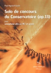 Solo de Concours, Op. 13 - Alto Sax and Piano