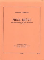 Piece Breve - Alto (or Soprano or Tenor) Sax and Piano