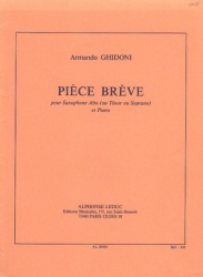 Piece Breve - Alto (or Soprano or Tenor) Sax and Piano