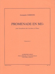 Promenade in E-flat Major - Alto (or Tenor) Sax and Piano