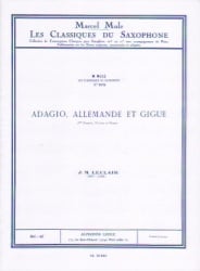 Adagio, Allemande, and Gigue - Alto Sax and Piano