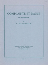 Complainte et Danse - Alto Sax and Piano