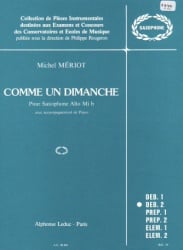 Comme un Dimanche - Alto Sax and Piano
