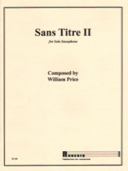 Sans Titre 2 - Alto Sax Unaccompanied