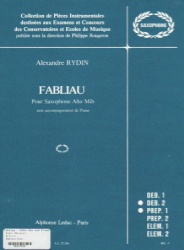 Fabliau - Alto Sax and Piano