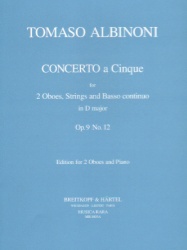 Concerto in D Major Op. 9 No. 12 - Oboe Duet and Piano