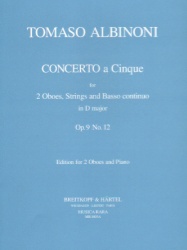 Concerto in D Major Op. 9 No. 12 - Oboe Duet and Piano
