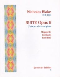 Suite Op. 6 - 2 Oboes and English Horn