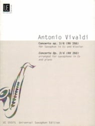 Concerto, Op. 3, No. 6, RV 356 - Alto Sax and Piano