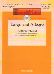 Largo and Allegro (Bk/CD) - Alto Sax and Piano