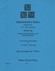 Medici Masterworks Solos, Vol. 1 - Alto Sax and Piano