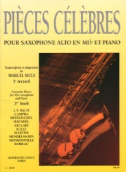 Pieces Celebres, Book 3 - Alto Sax and Piano