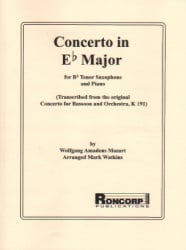 Concerto in E-flat Major - Tenor Sax and Piano