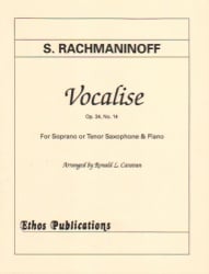 Vocalise, Op. 34, No. 14 - Tenor (or Soprano) Sax and Piano