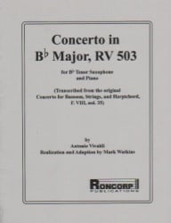 Concerto in B-flat Major, RV 503 - Tenor Sax and Piano