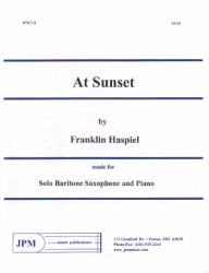 At Sunset - Baritone Sax and Piano