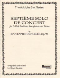Septieme Solo de Concert, Op. 93 - Baritone Sax and Piano