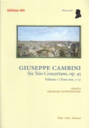 6 Trio Concertans, Op. 45 Vol. 1 - Flute, Oboe, and Bassoon