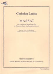 Etude No. 14: Massai (Bk/CD) - Sax Duet AT (or Alto Sax and Bass Clarinet)