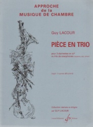 Piece en Trio - Sax Trio SAT (or Clarinet Trio)