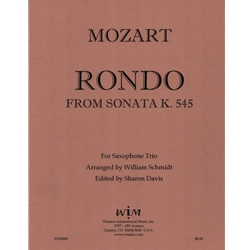 Rondo from Sonata, K. 545 - Sax Trio SAT