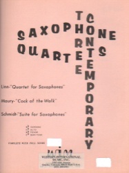3 Contemporary Saxophone Quartets - Sax Quartet SATB