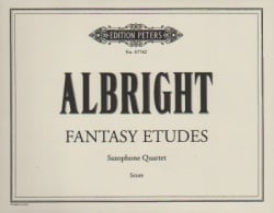 Fantasy Etudes (Full Score) - Sax Quartet SATB