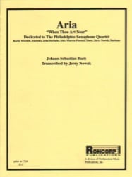 Aria "When Thou Art Near" - Sax Quartet SATB
