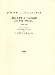 Aria with 30 Variations (Goldberg Variations) - Sax Quartet SATB