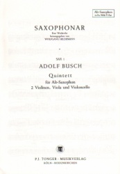 Quintet - Alto Saxophone and String Quartet (Parts)