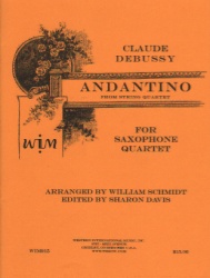 Andantino from String Quartet - Sax Quartet SATB