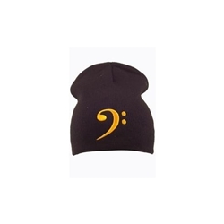 Black Bass Clef Beanie Hat