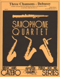 3 Chansons - Sax Quartet (SATB)