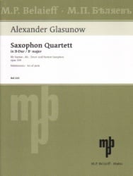 Saxophone Quartet in B-flat Major, Op. 109 (Parts) - Sax Quartet SATB