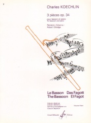3 Pieces Op. 34 - Bassoon and Piano