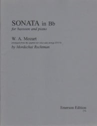 Sonata in B-flat Major (from the Oboe Quartet, K. 370) - Bassoon and Piano