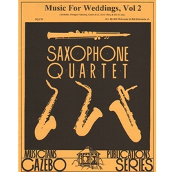 Music for Weddings, Vol. 2 - Sax Quartet (SATB/AATB)