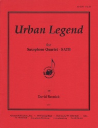 Urban Legend - Sax Quartet SATB