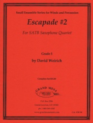 Escapade No. 2 - Sax Quartet SATB