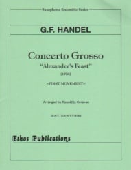 Concerto Grosso from Alexander's Feast - Sax Ensemble
