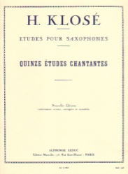 15 Etudes Chantantes - Saxophone