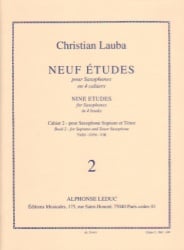 9 Etudes, Vol. 2 - Soprano (or Tenor) Sax Unaccompanied