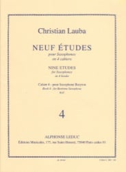 9 Etudes, Vol. 4 - Baritone Sax Unaccompanied