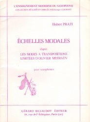 Echelles Modales (after the Modes of Messiaen) - Saxophone