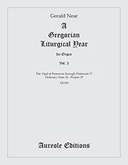 Gregorian Liturgical Year for Organ Volume 3