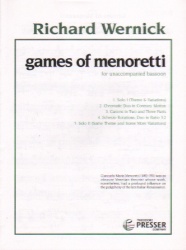 Games Of Menoretti - Bassoon Unaccompanied